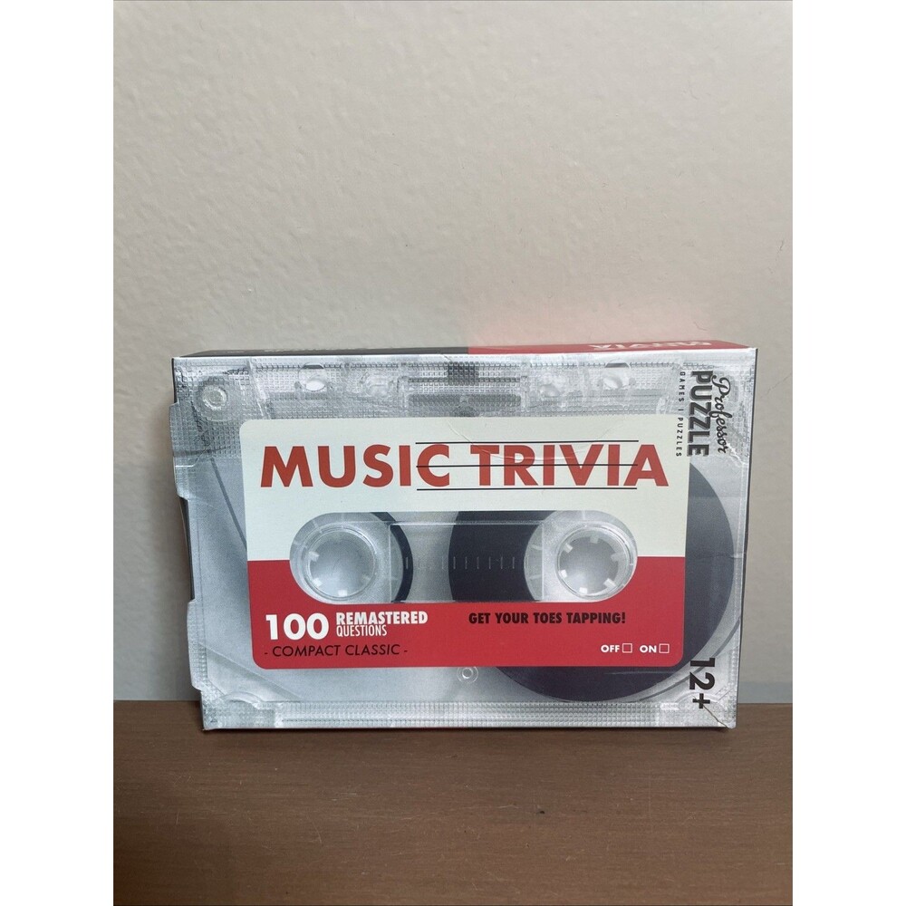 Professor Puzzle- Music Trivia Quiz Card Game Suitable for 12+ (Sealed Box)